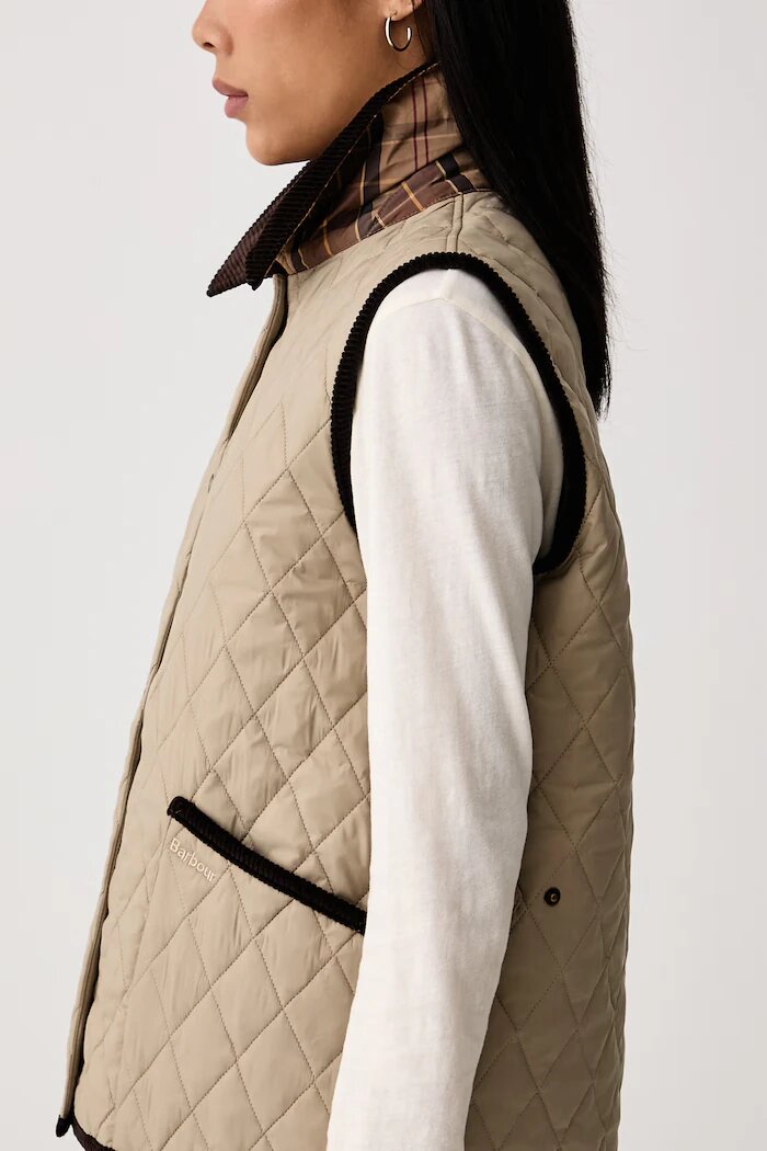 Barbour елек дамски Darwen бежов LGI0229