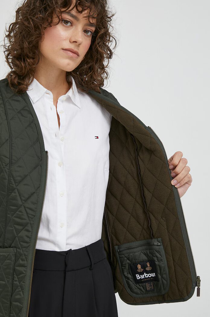 Barbour Елек дамски в зелено преходен модел
