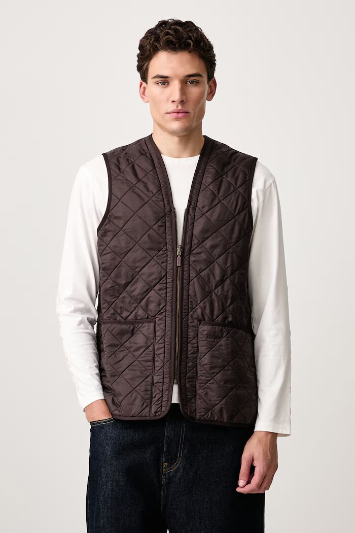 Barbour елек мъжки Polarquilt Waistcoat/Zip-In Liner кафяв MLI0002