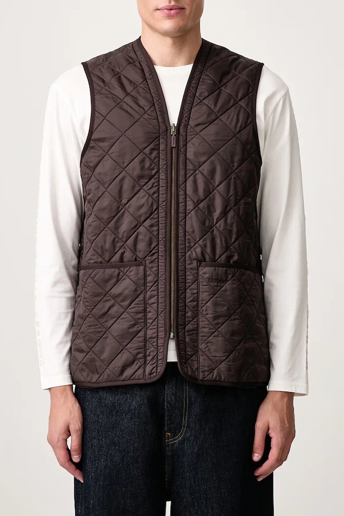 Barbour елек мъжки Polarquilt Waistcoat/Zip-In Liner кафяв MLI0002