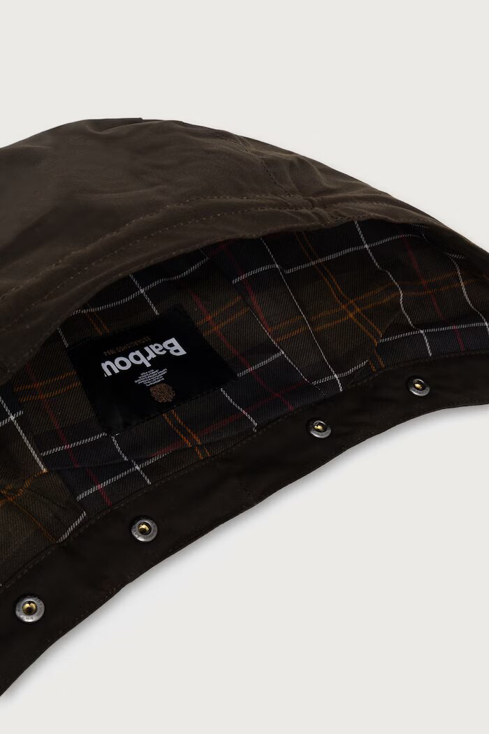 Barbour качулка мъжка от памук кафява MHO0003