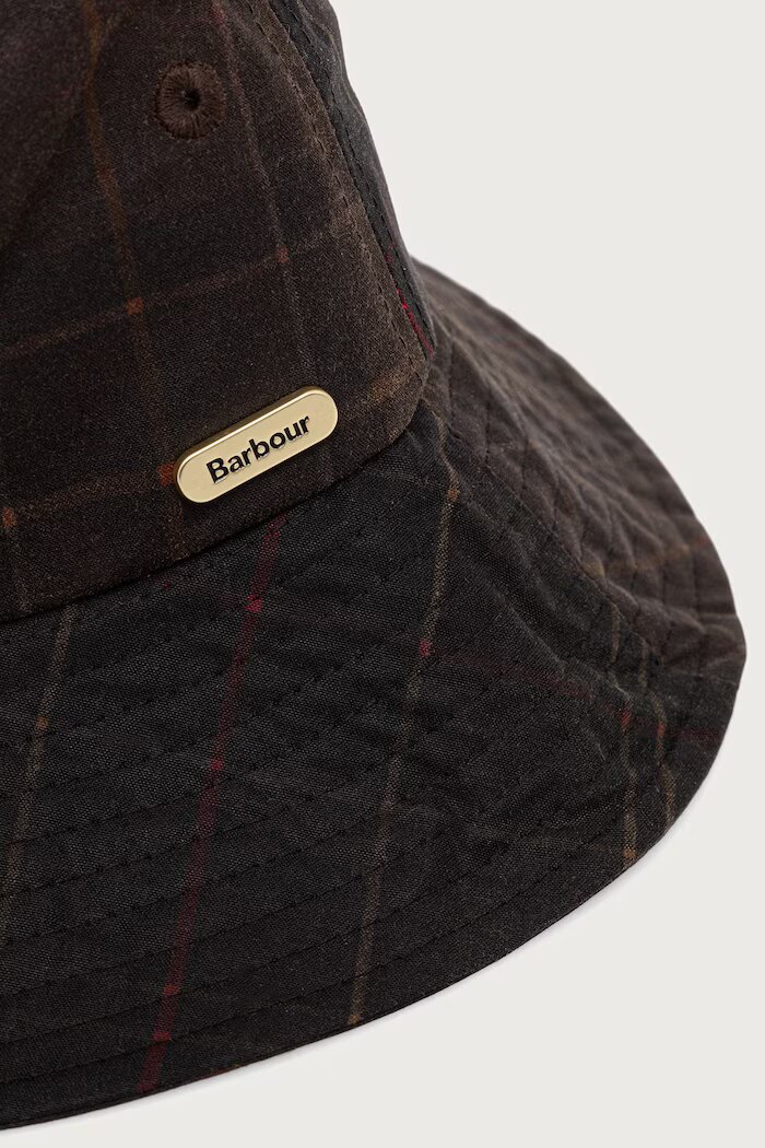 Barbour капела дамска от памук зелена LHA0657