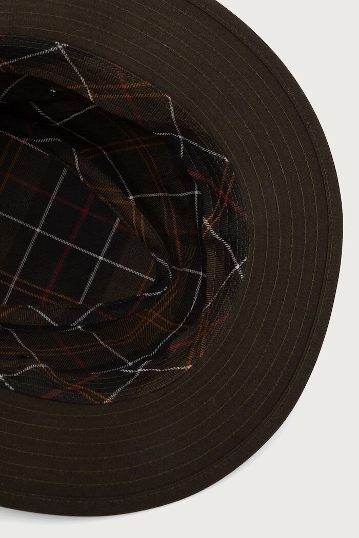Barbour капела мъжка от памук зелена MHA0975