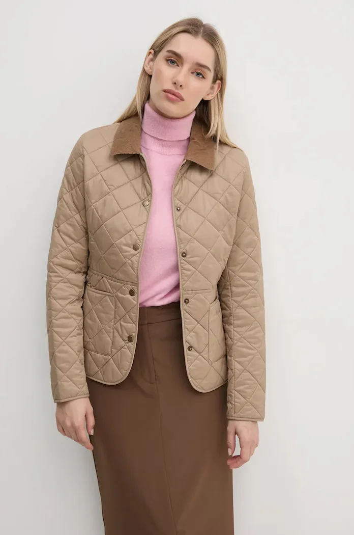 Barbour капитонирано яке дамско Deveron Quilt бежово LQU1012