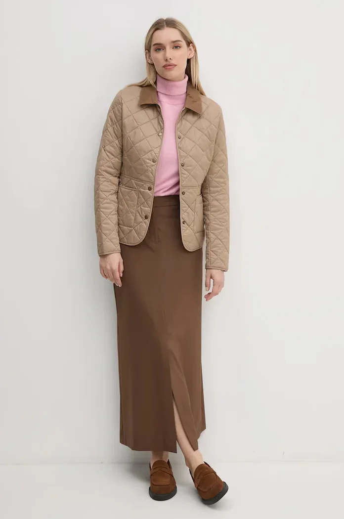Barbour капитонирано яке дамско Deveron Quilt бежово LQU1012
