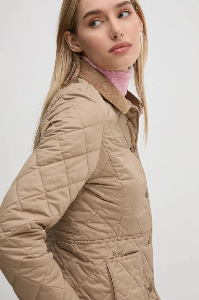 Barbour капитонирано яке дамско Deveron Quilt бежово LQU1012
