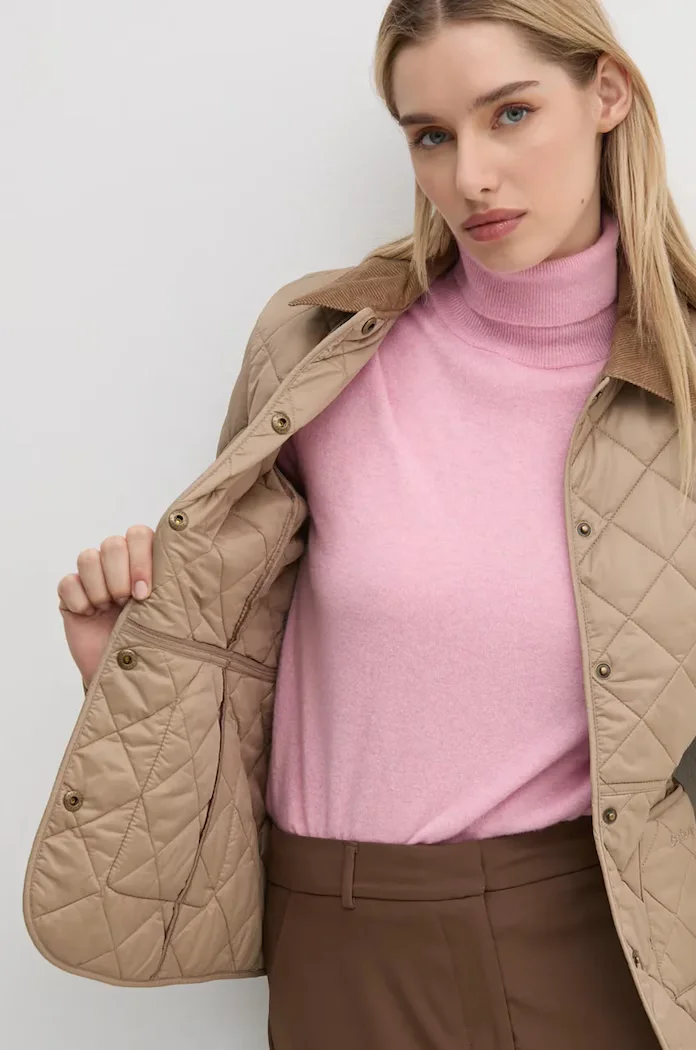 Barbour капитонирано яке дамско Deveron Quilt бежово LQU1012