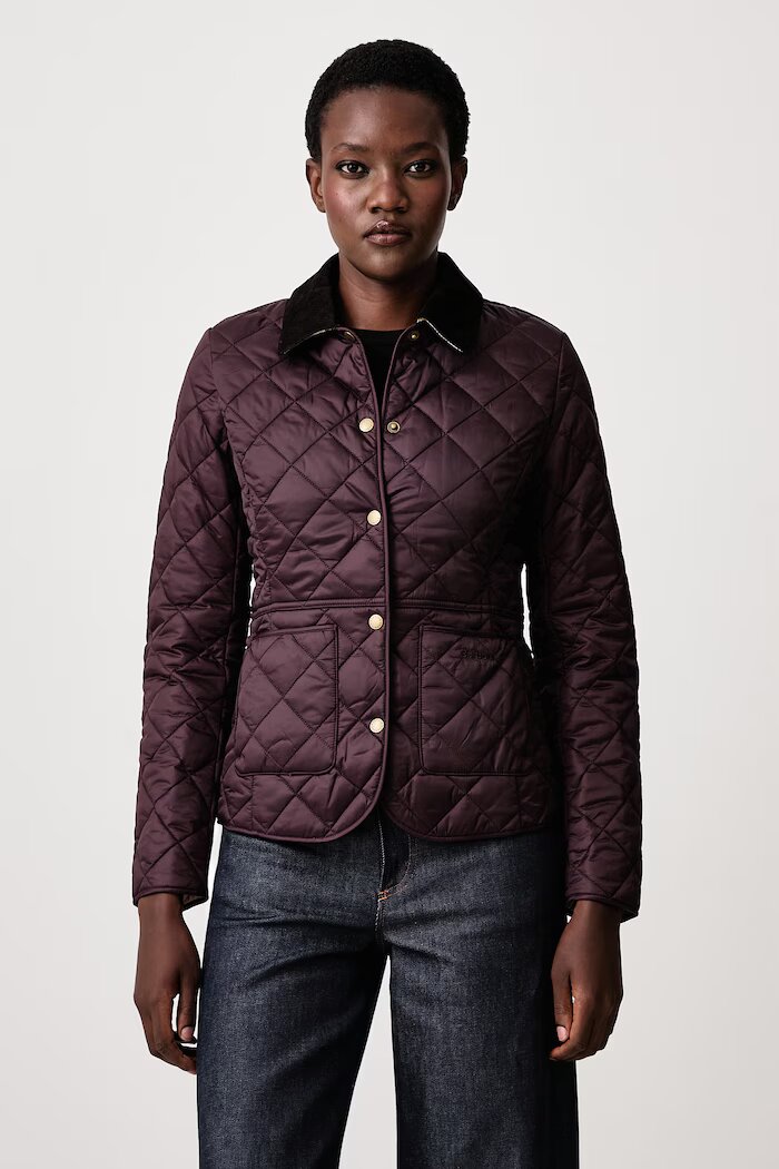 Barbour капитонирано яке дамско Deveron Quilt бордо LQU1012