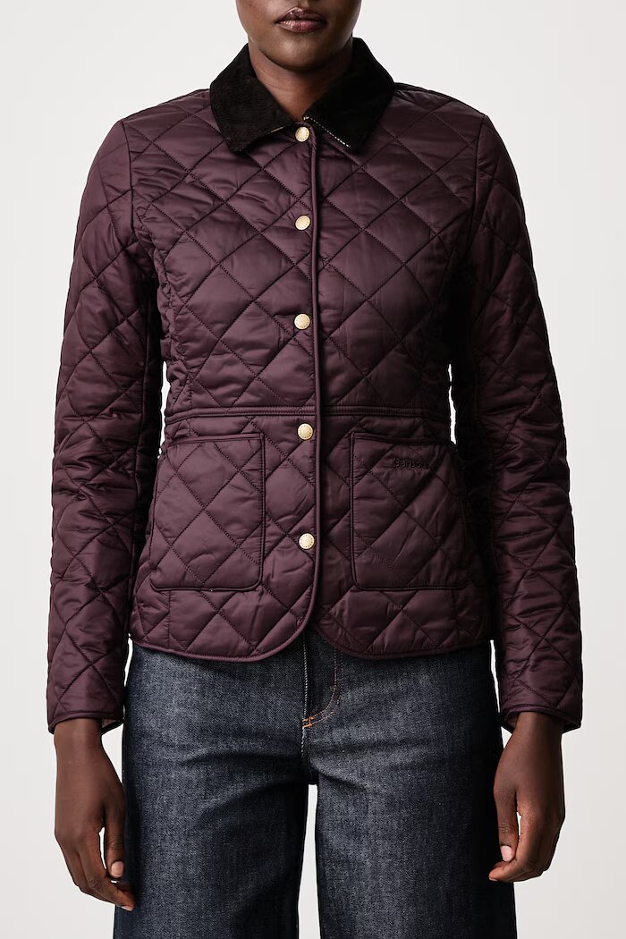 Barbour капитонирано яке дамско Deveron Quilt бордо LQU1012