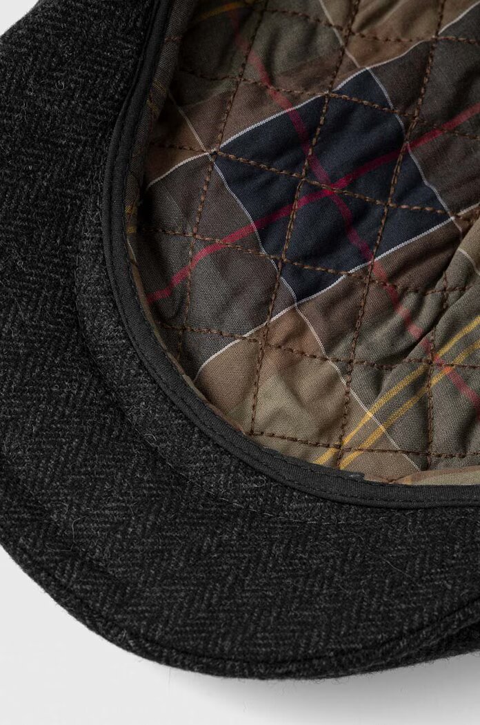 Barbour каскет мъжки от вълнена материя зелен MHA0483