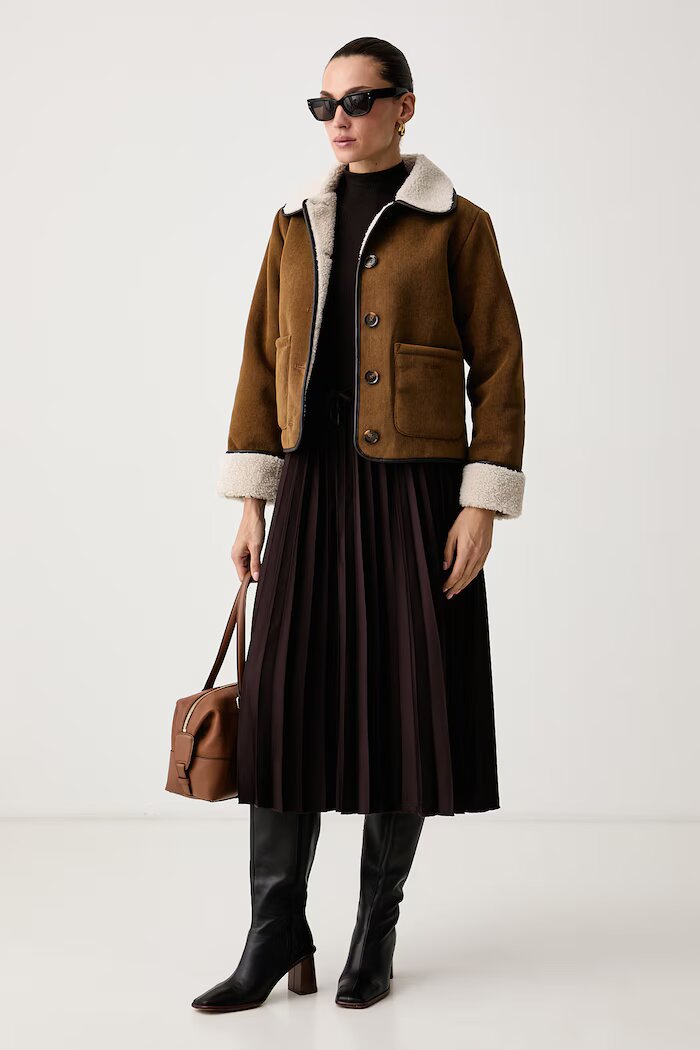 Barbour късо яке дамско от джинс Penny бежово LCA0423