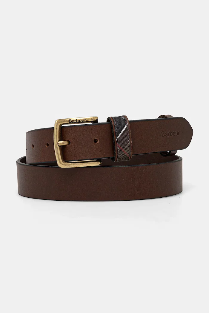 Barbour Кожен колан мъжки в кафяво MAC0467