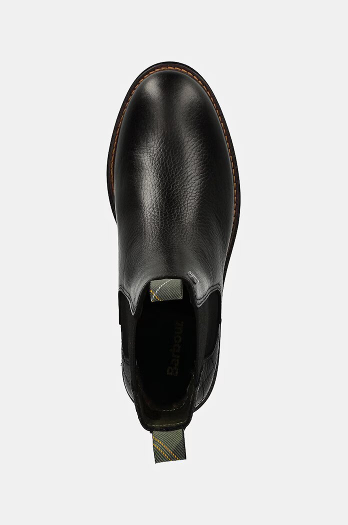 Barbour Кожени боти челси Evie в черно с платформа LFO0575BK52