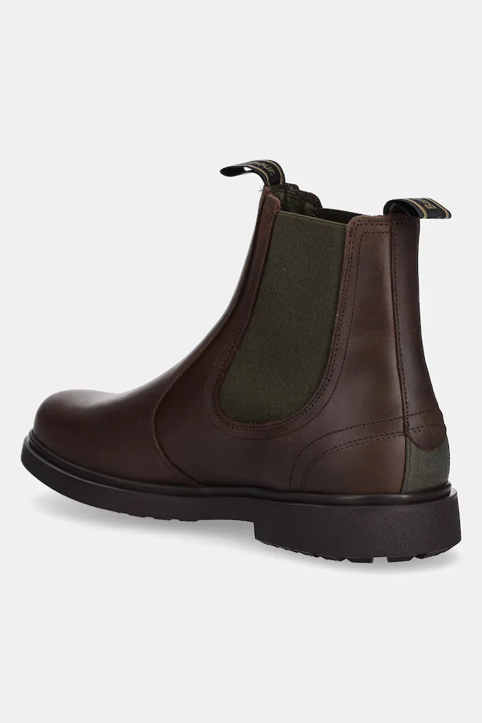 Barbour Кожени боти челси Hale мъжки в кафяво MFO0815BR99