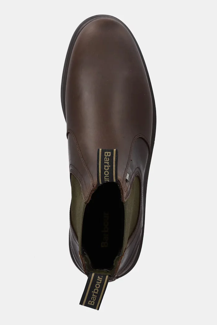 Barbour Кожени боти челси Hale мъжки в кафяво MFO0815BR99