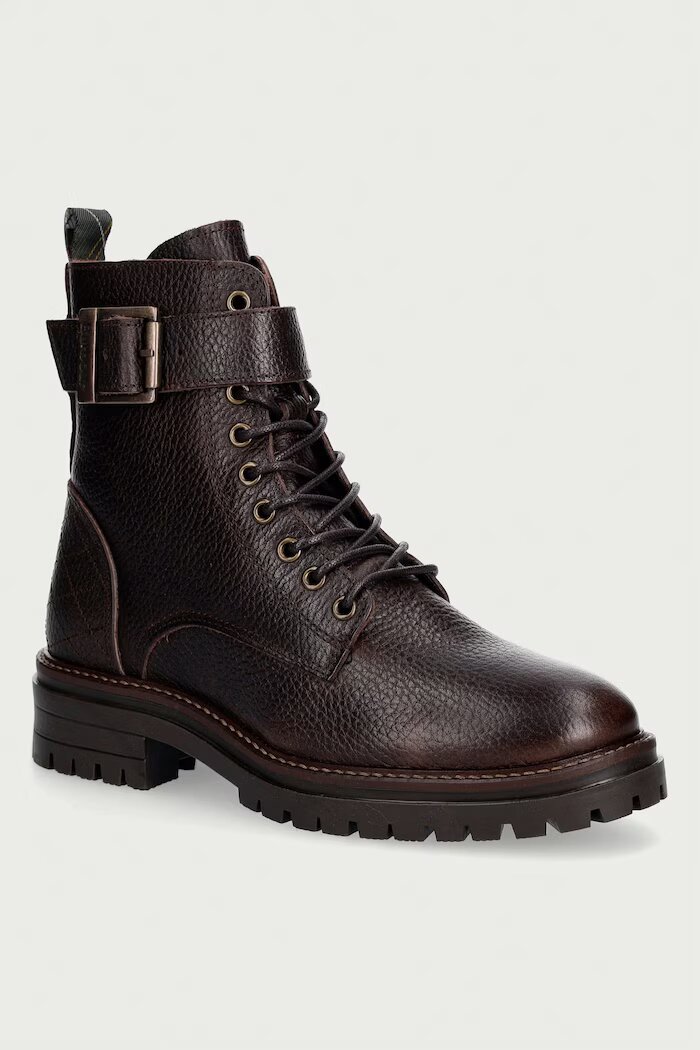 Barbour кубинки дамски от кожа Heidi кафяви LFO0637BR96