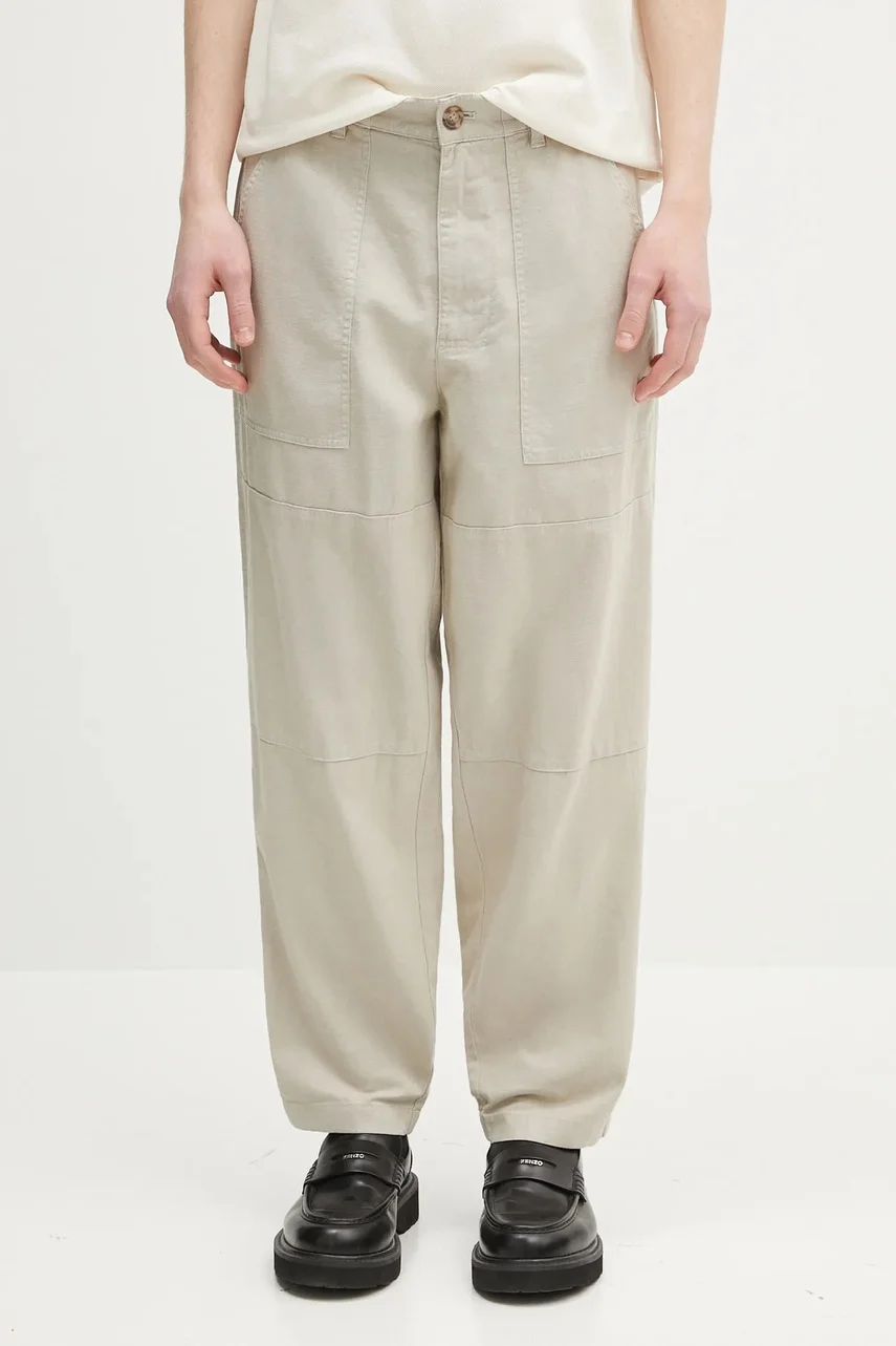 Barbour Ленен панталон Natural Linen Blend Trouser