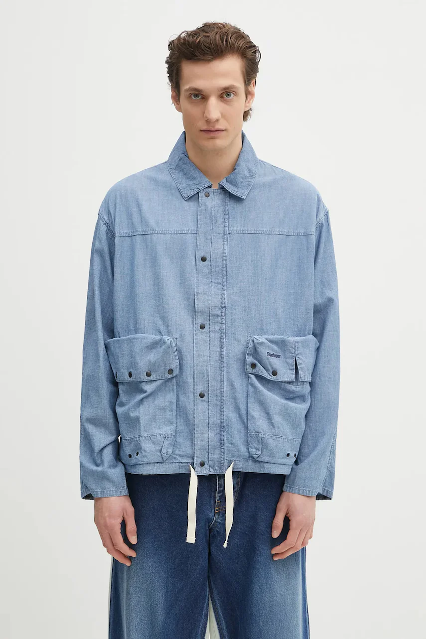 Barbour Ленена риза Durham Chambray Casual Jacket