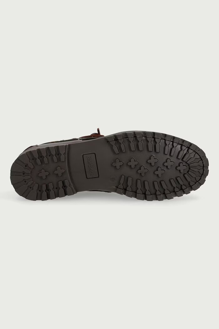 Barbour мокасини мъжки от кожа Deck кафяви MFO0795BR74