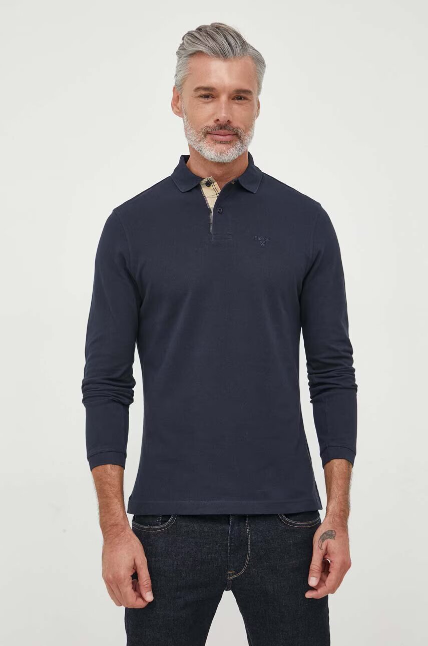 Barbour Памучна блуза с дълги ръкави