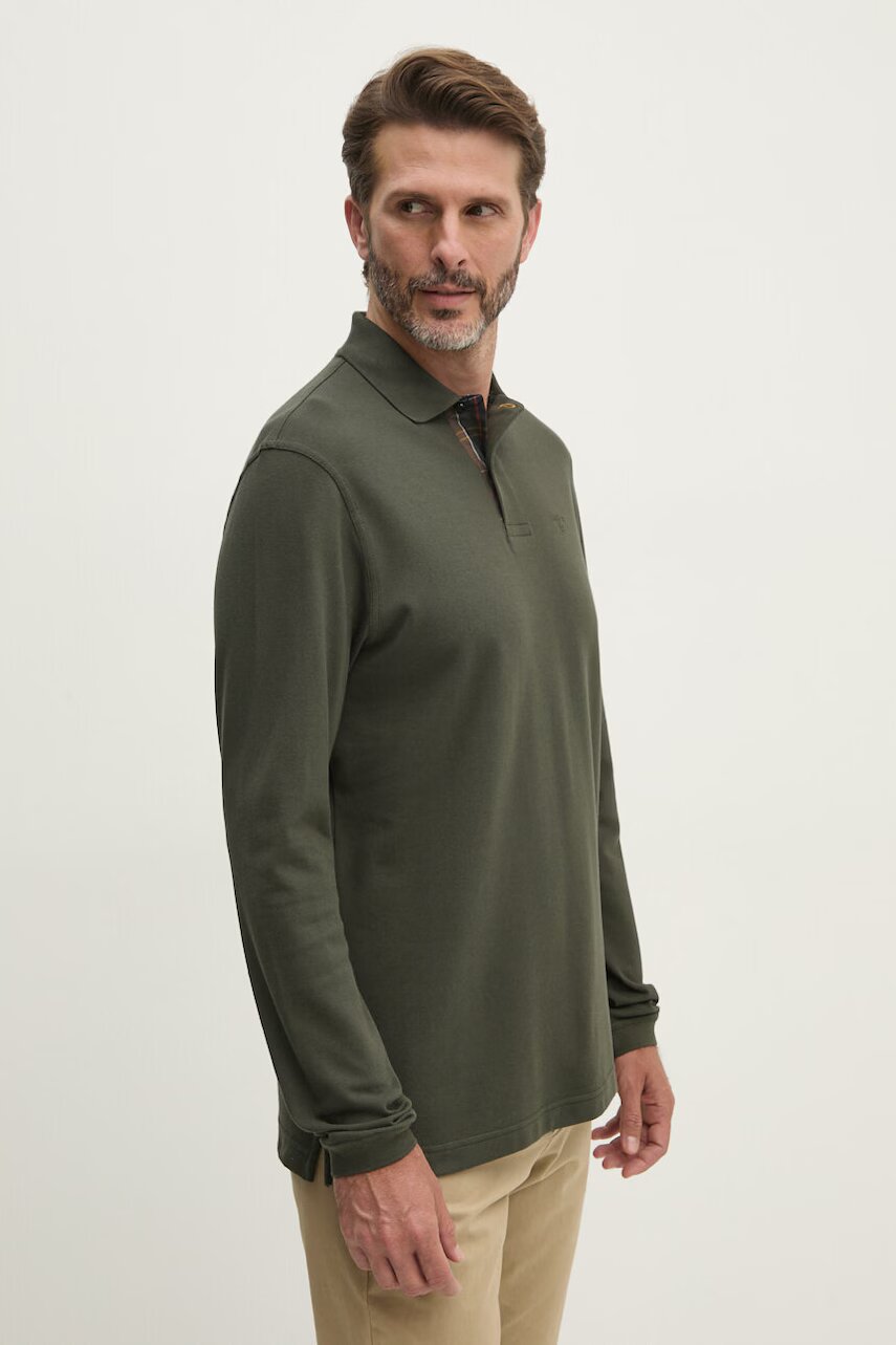 Barbour Памучна блуза с дълги ръкави