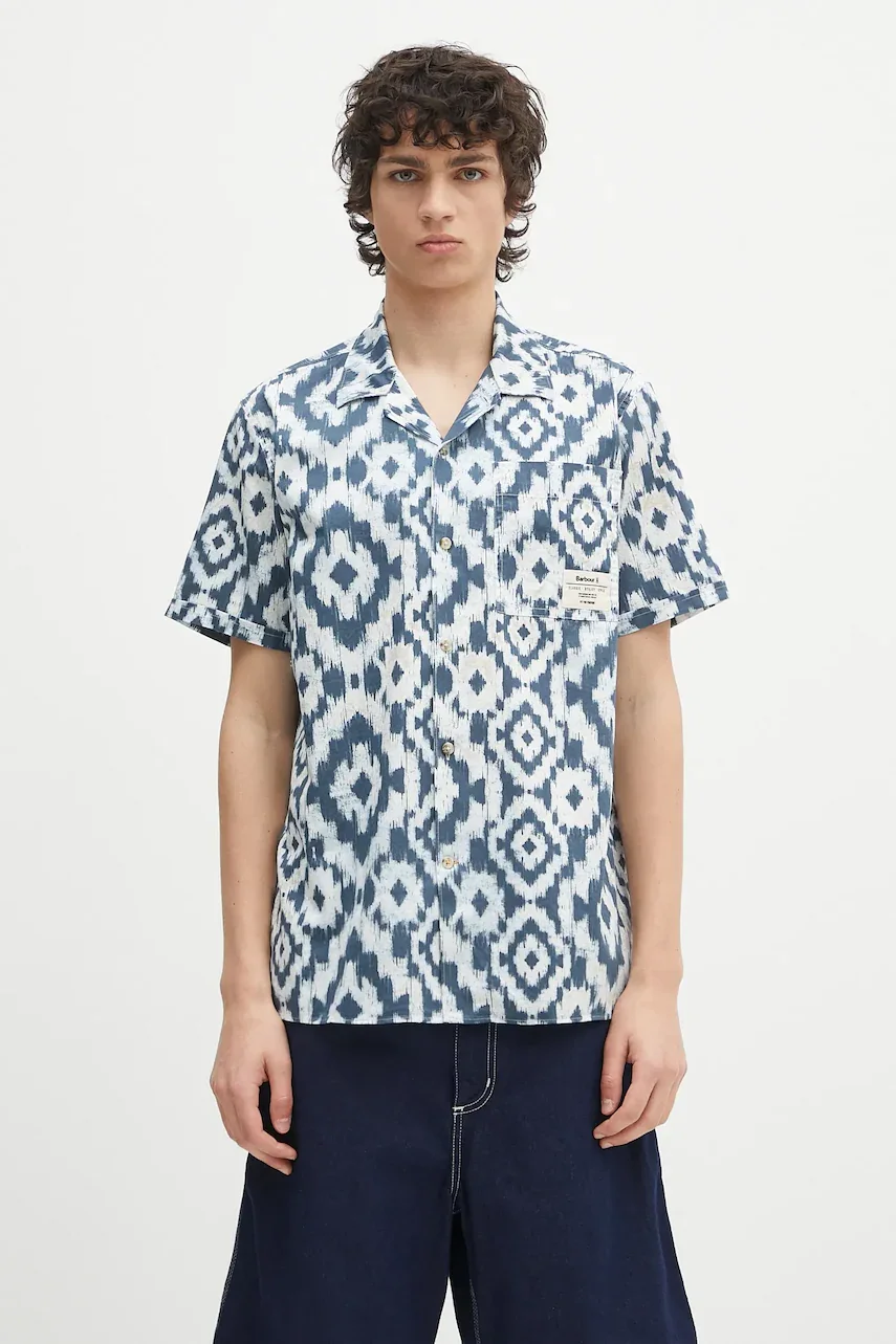 Barbour Памучна риза Homelane Printed S/S Relaxed Fit Shirt
