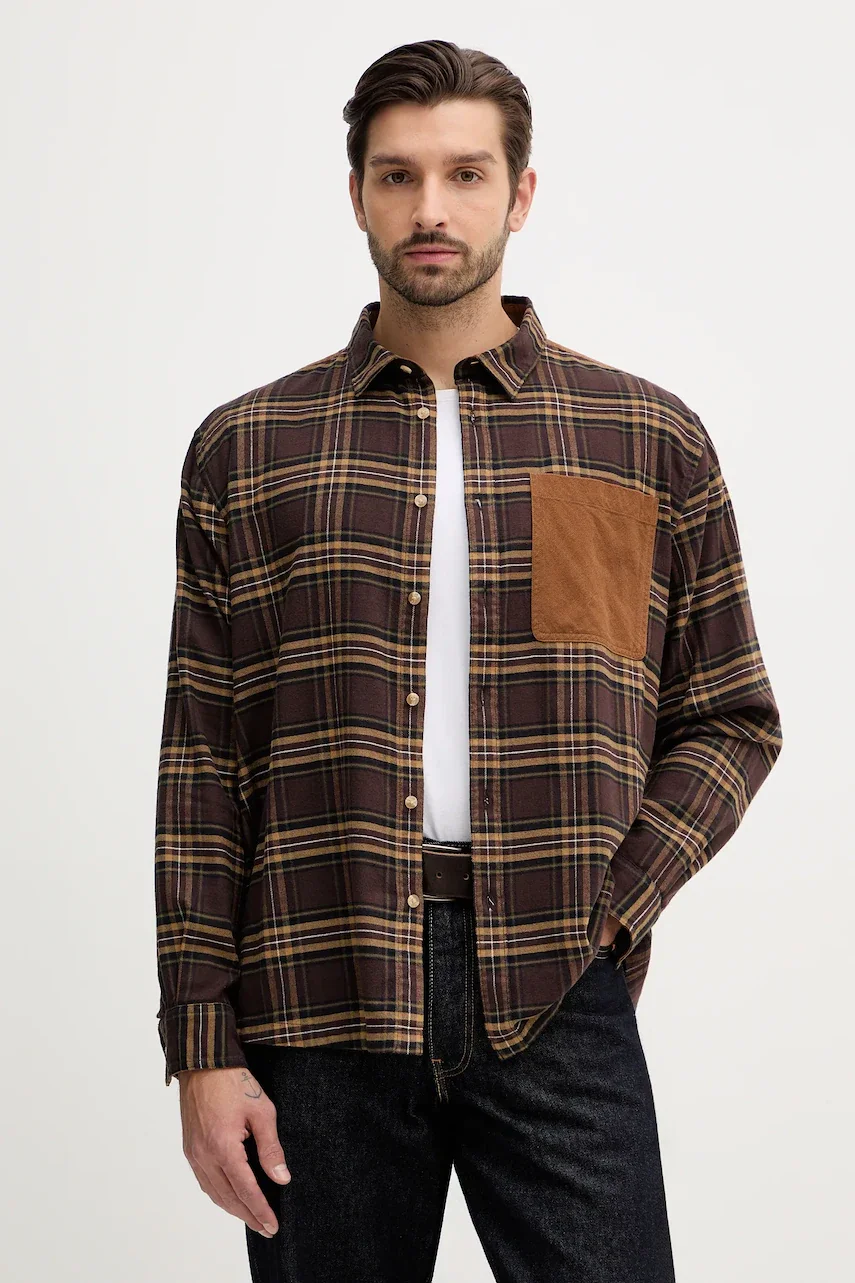 Barbour Памучна риза Wolfwood OS Checked Shirt