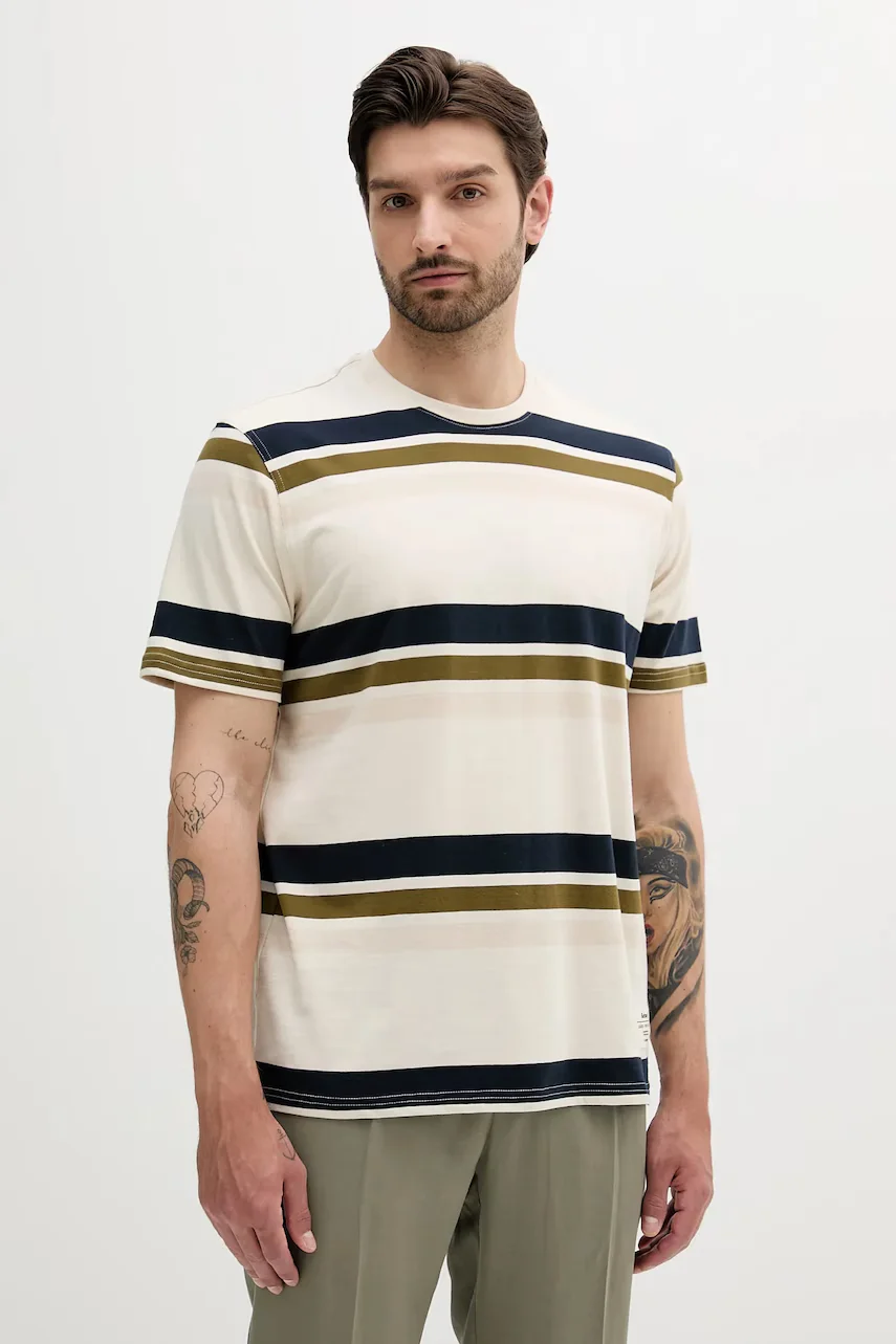 Barbour Памучна тениска Golborne Stripe Relaxed Fit T-Shirt
