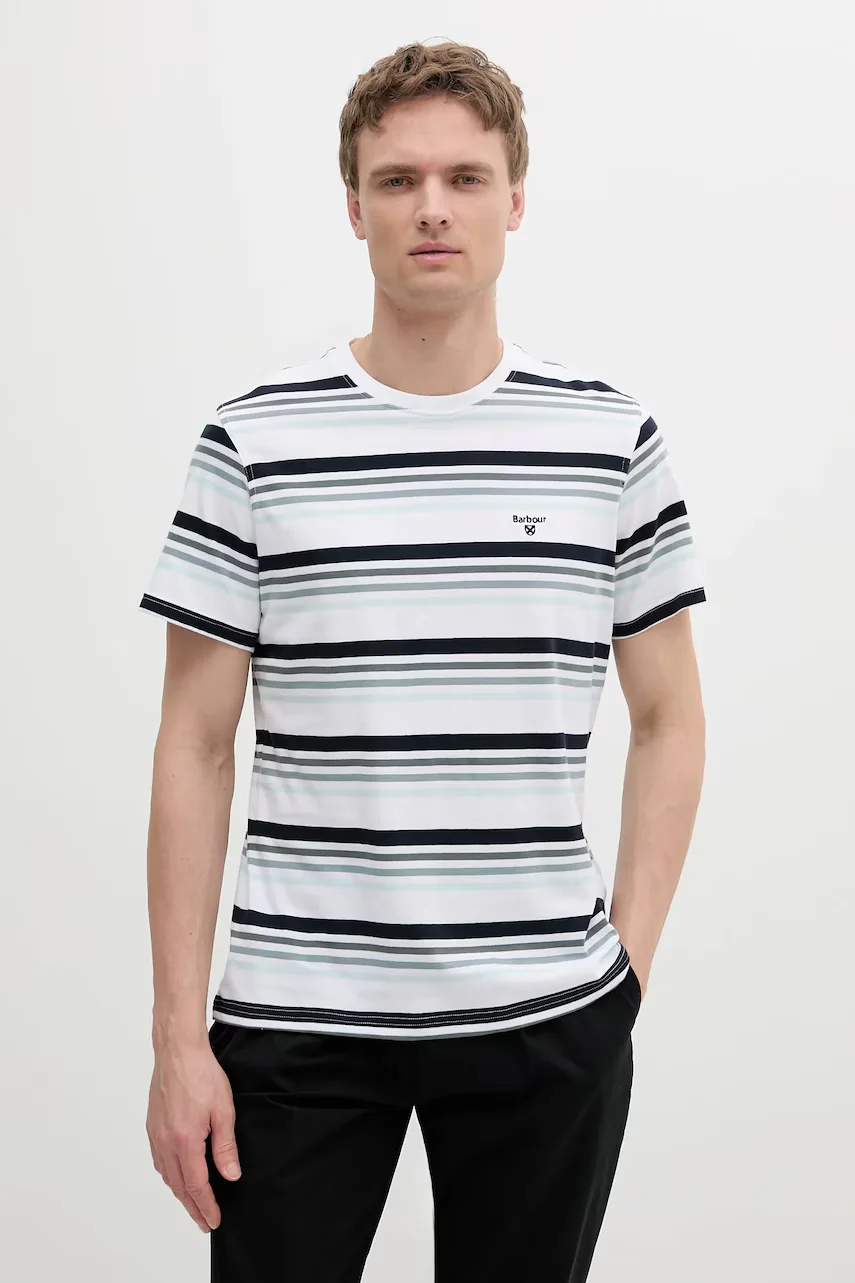 Barbour Памучна тениска Houstead Stripe Tailored Fit T-Shirt