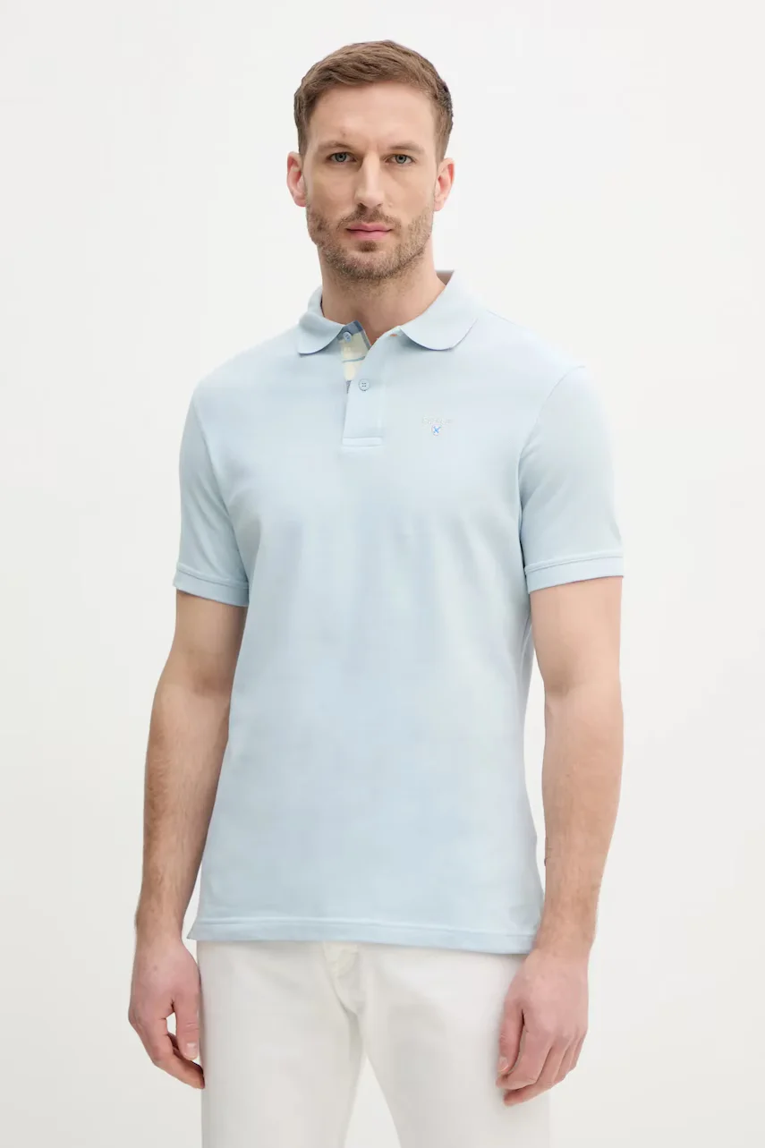 Barbour Памучна тениска с яка Tartan Pique Polo