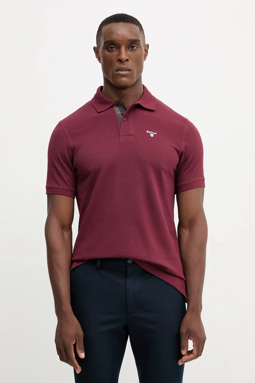 Barbour Памучна тениска с яка Tartan Pique Polo
