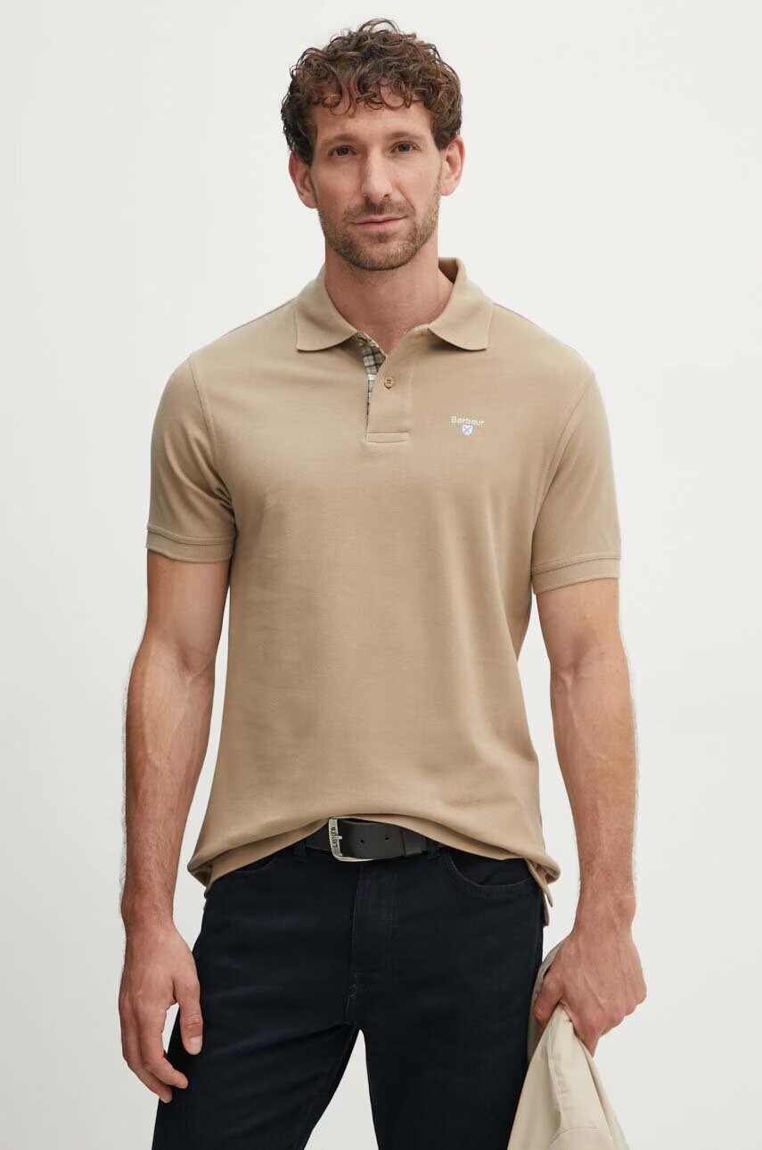 Barbour Памучна тениска с яка Tartan Pique Polo