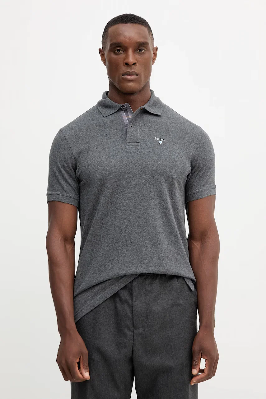 Barbour Памучна тениска с яка Tartan Pique Polo