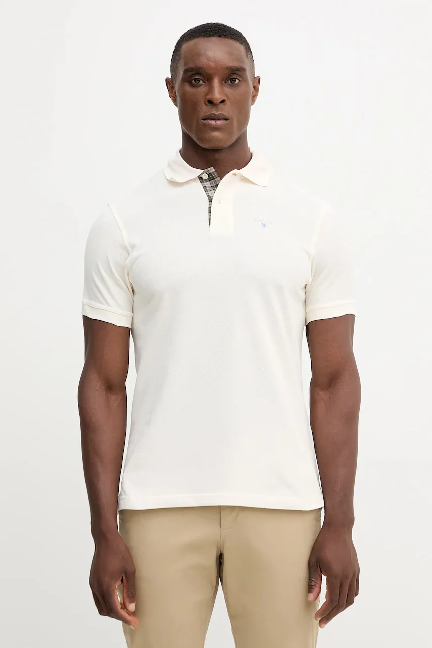 Barbour Памучна тениска с яка Tartan Pique Polo