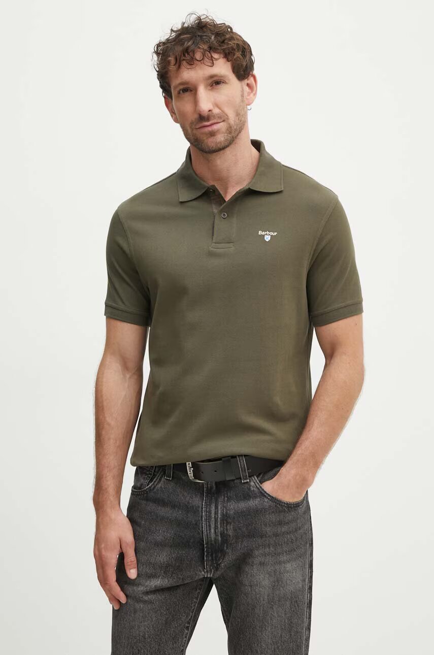 Barbour Памучна тениска с яка Tartan Pique Polo