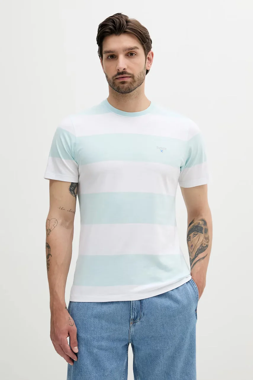 Barbour Памучна тениска Whalton Stripe T-Shirt