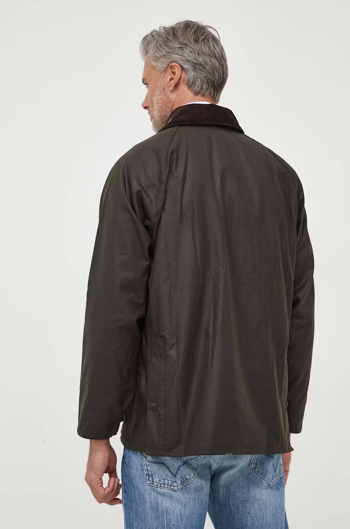 Barbour Памучно яке Classic Beaufort Wax Jacket в зелено преходен модел MWX0002