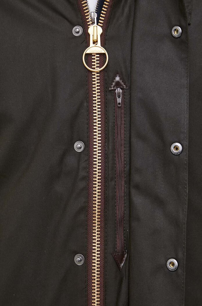 Barbour Памучно яке Classic Beaufort Wax Jacket в зелено преходен модел MWX0002