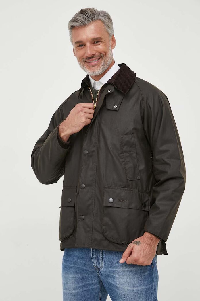 Barbour Памучно яке Classic Bedale Wax Jacket в кафяво преходен модел MWX0010