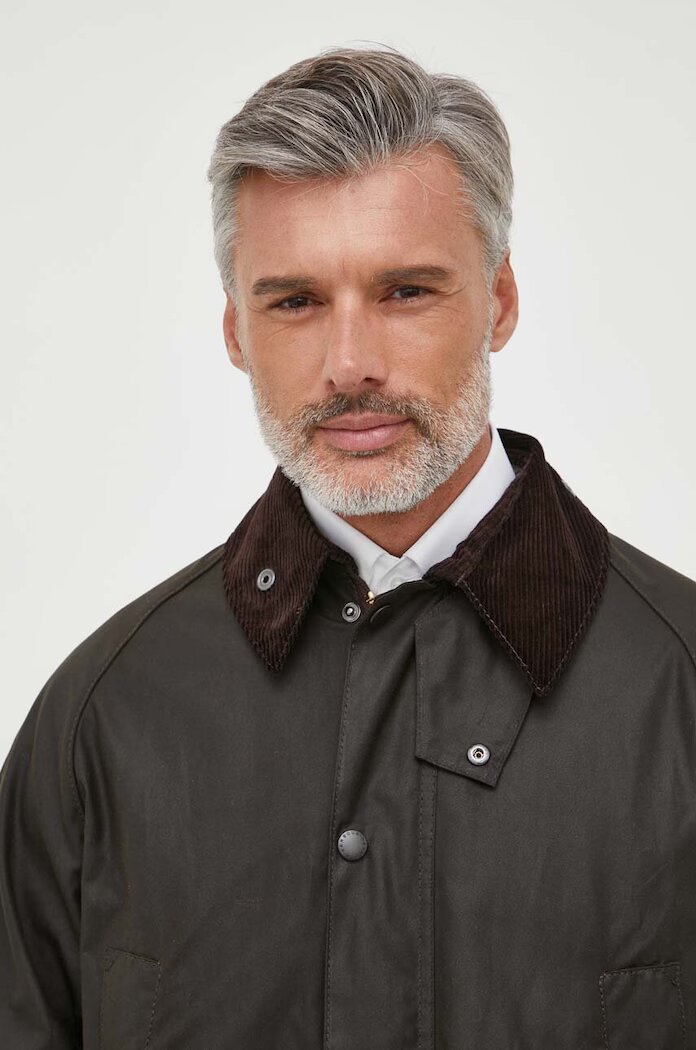 Barbour Памучно яке Classic Bedale Wax Jacket в кафяво преходен модел MWX0010