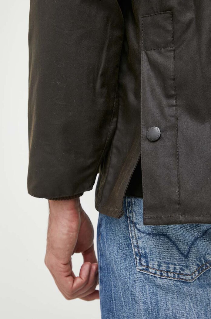 Barbour Памучно яке Classic Bedale Wax Jacket в кафяво преходен модел MWX0010