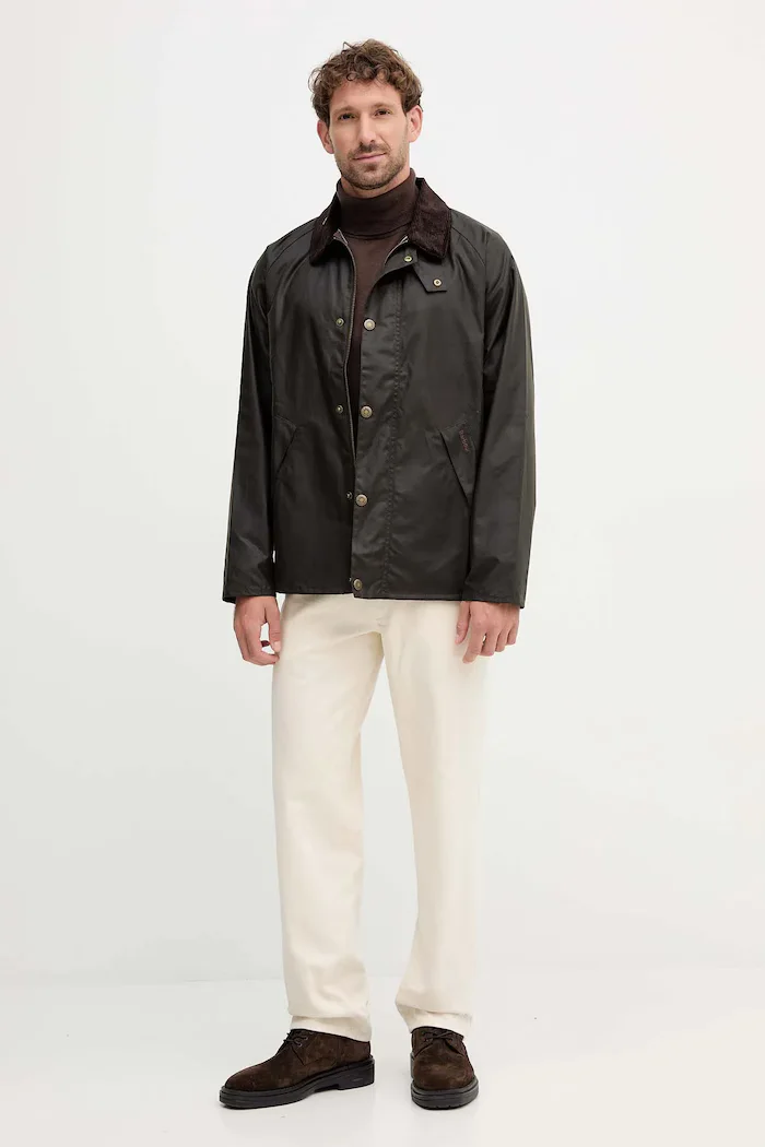 Barbour Памучно яке в зелено MWX2492