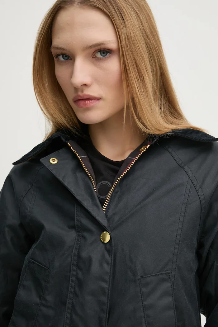 Barbour парка дамска с памук BEADNELL тъмносиня LWX1402