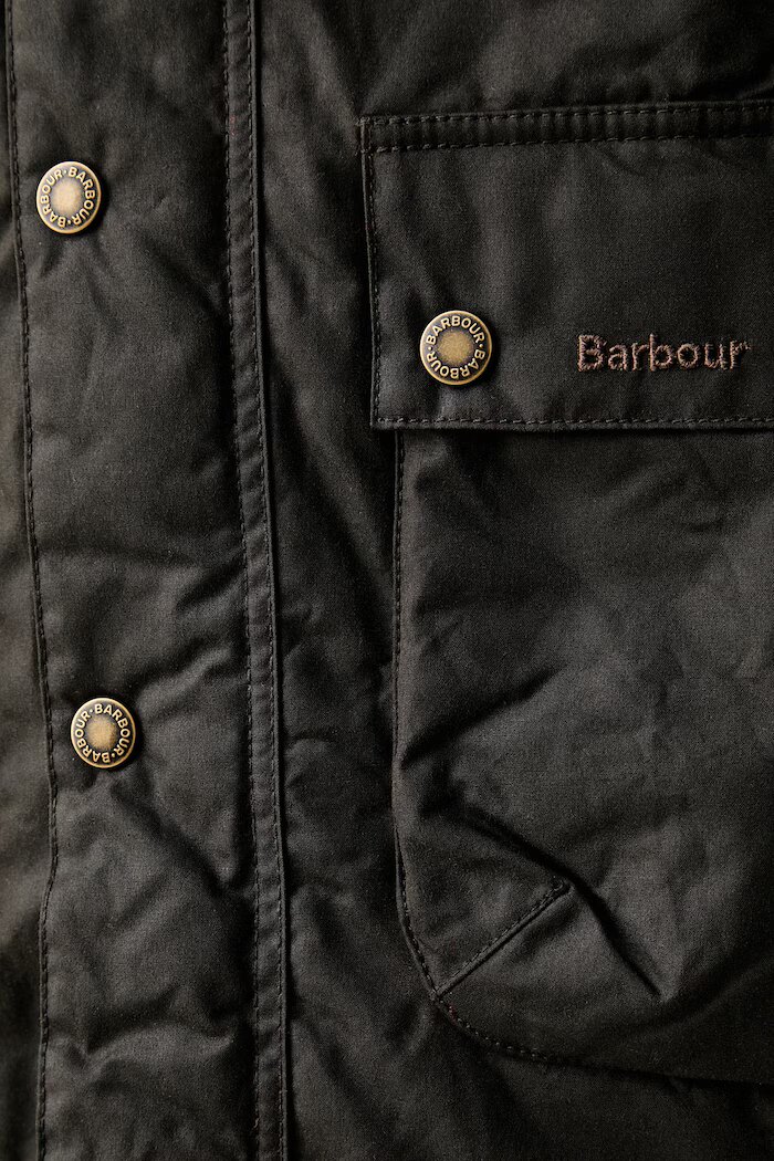 Barbour парка мъжка от восък Bedale зелена MWX2494