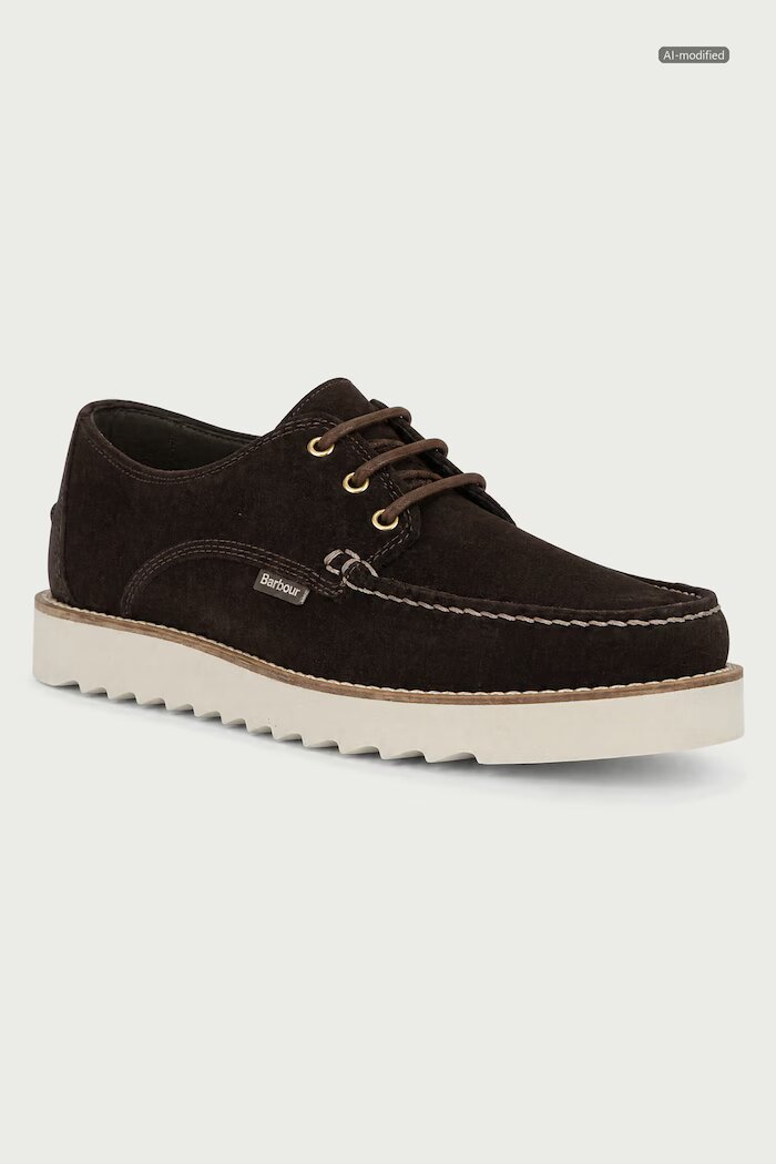 Barbour половинки обувки мъжки от велур Aydon кафяви MFO0823BR35