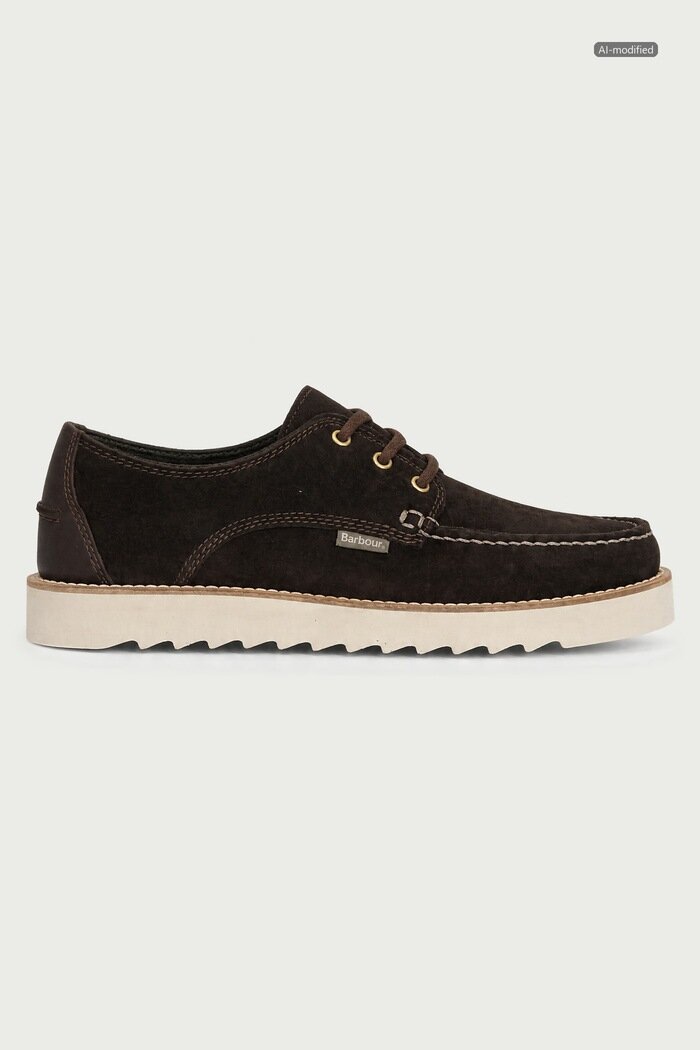 Barbour половинки обувки мъжки от велур Aydon кафяви MFO0823BR35