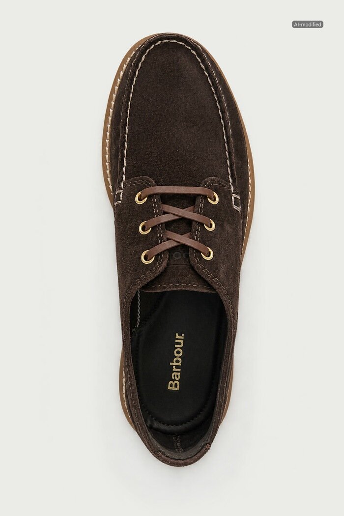 Barbour половинки обувки мъжки от велур Aydon кафяви MFO0823BR35