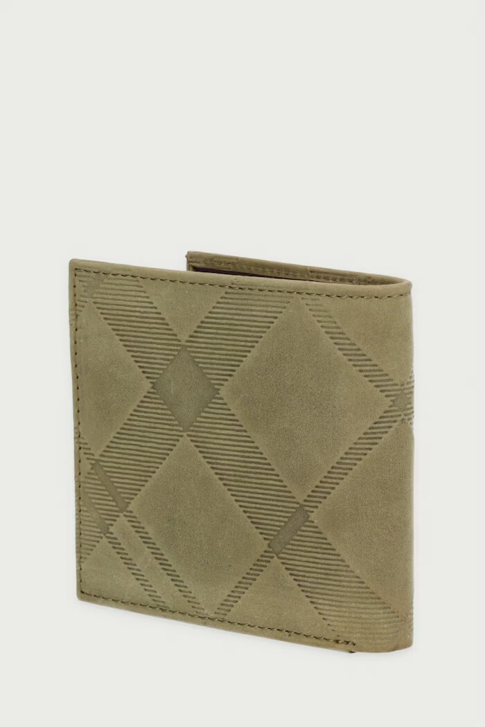 Barbour портфейл мъжки от кожа зелен MLG0081