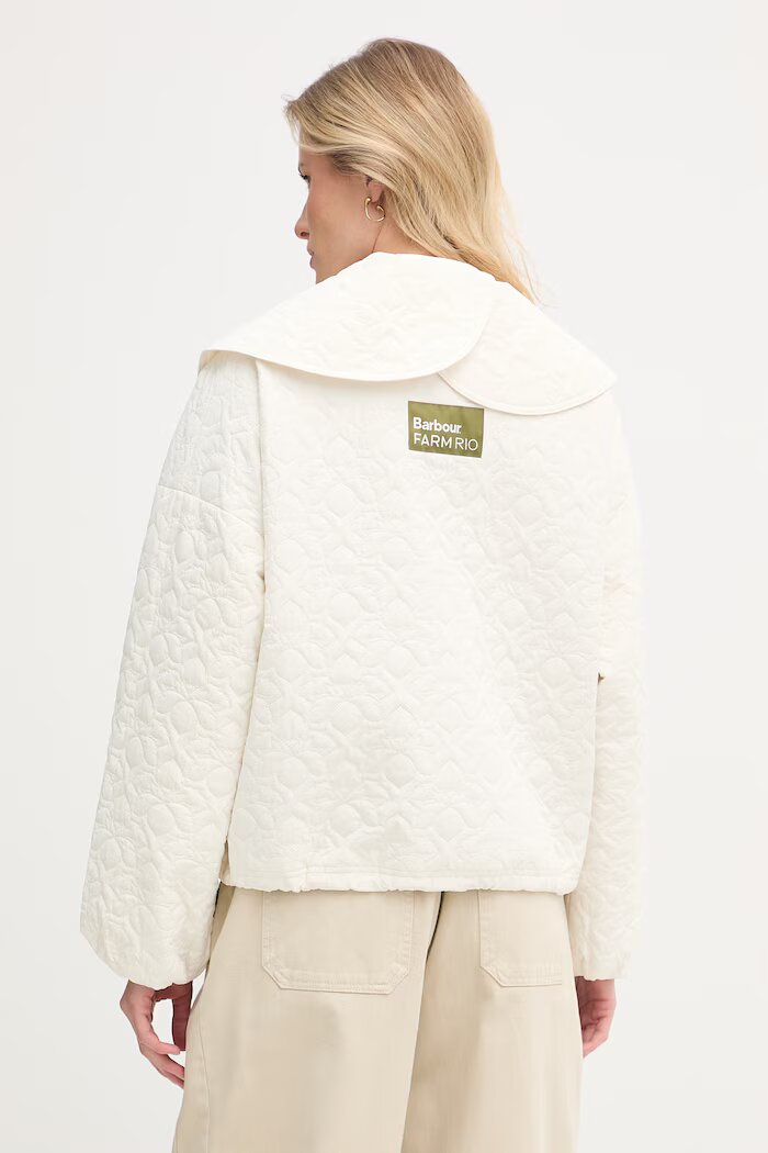 Barbour преходно яке дамско x Farm Rio бежово LQU1906