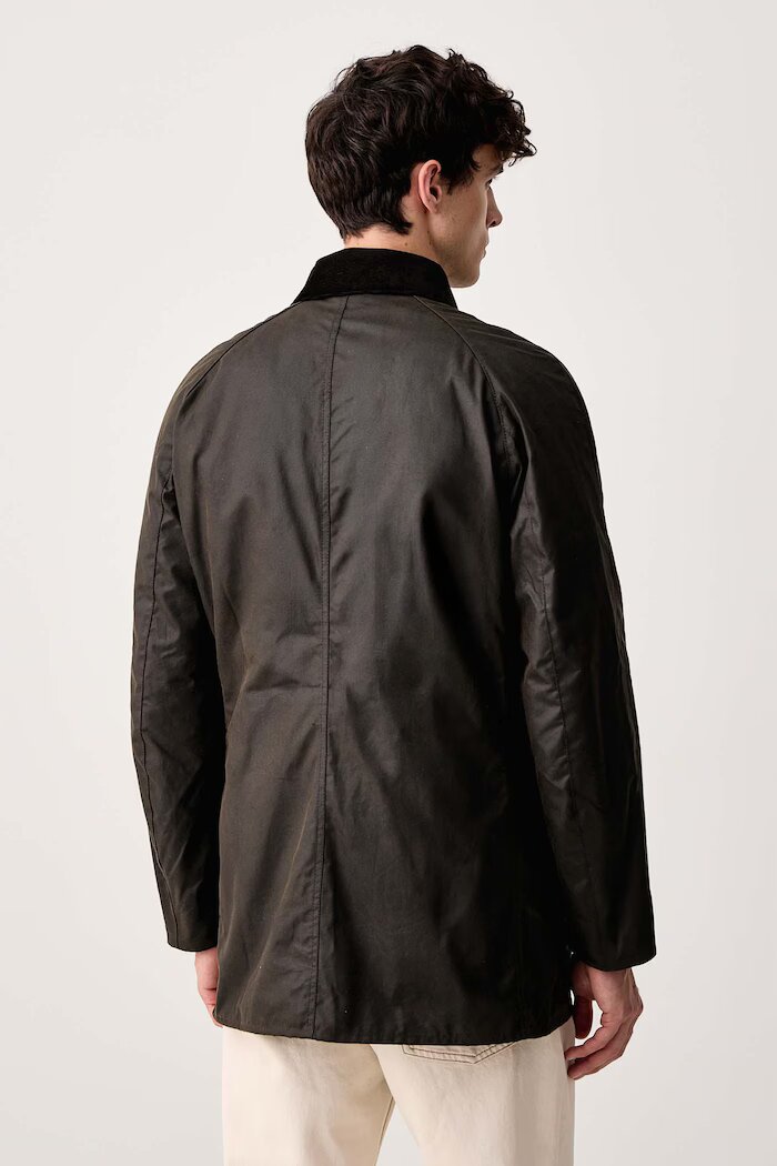 Barbour преходно яке мъжко от памук Bristol зелено MWX0086